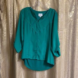 Green dressy top